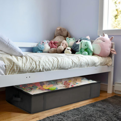 Organisateurs de placard et rangement - Maximisez l'espace avec des contenants de rangement sous le lit et des vêtements - Organisateur de placard idéal, rangement de jouets et rangement sous le lit (noir, paquet de 4)