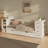 Wooden Daybed with Side Shelves and Drawers, Storage Bed with Multi-Functional Desk and Charging Station