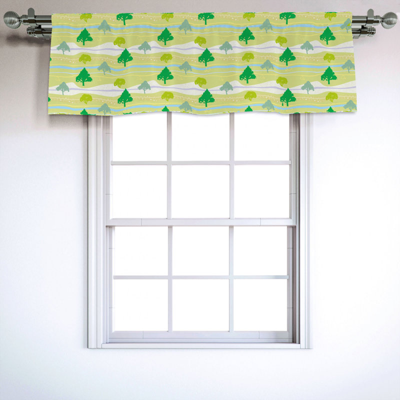 Sateen Ruffled Window Valance