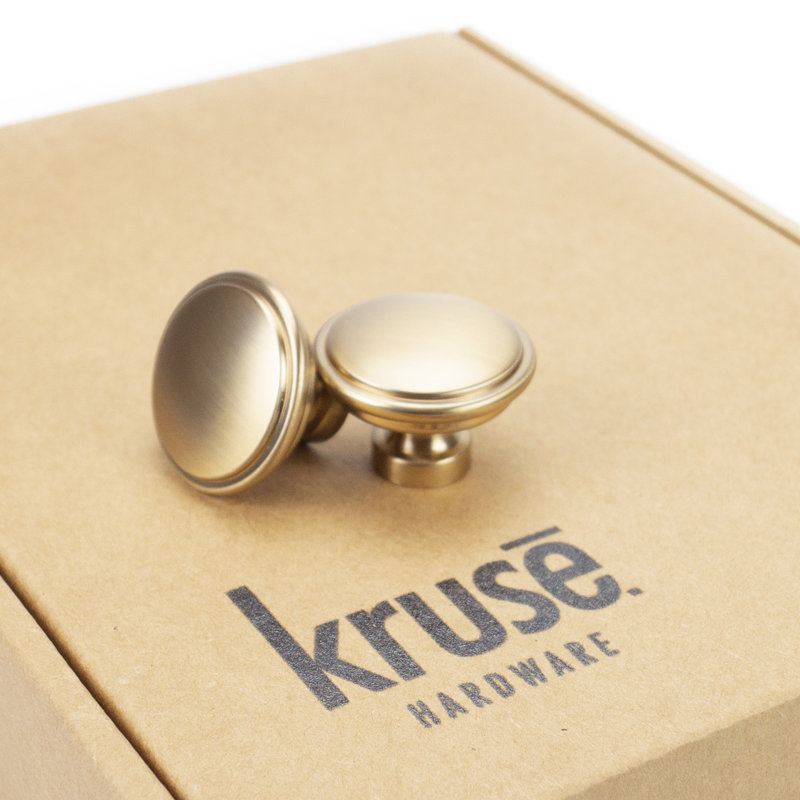 1.25" Diameter Mushroom Knob Multipack, Champagne Bronze