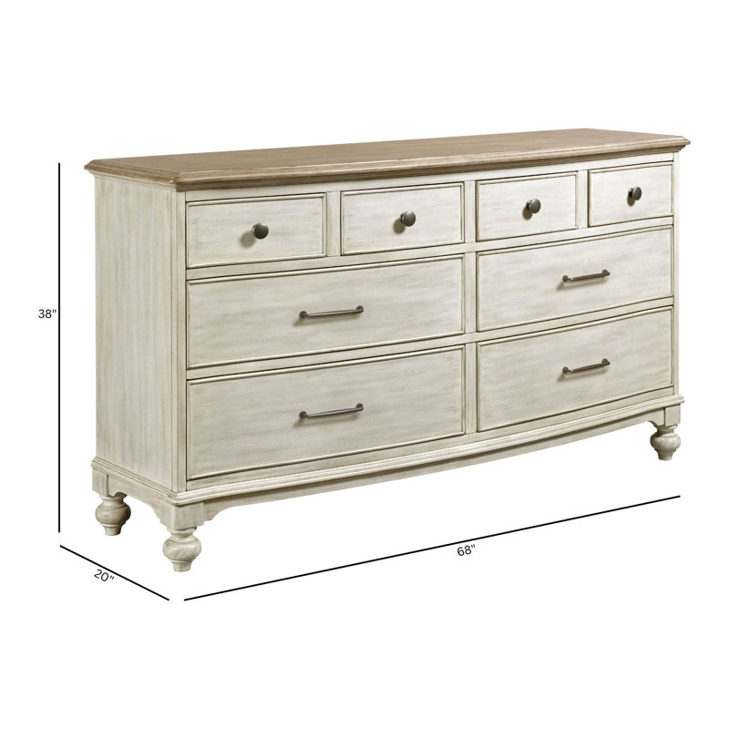 Commode double 8 tiroirs Lesley