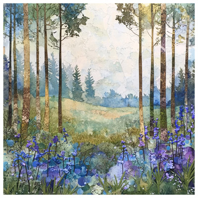 Forest Landscape With Wildflowers Bedding Landscape Bedspread Nature