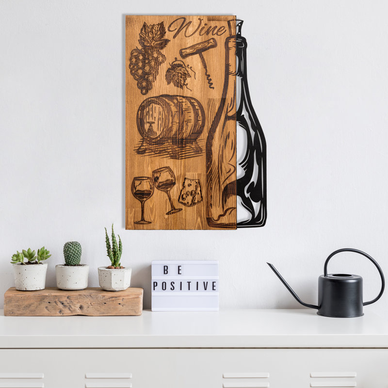 Traditional Food & Beverage Wall Decor on Metal