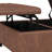 Harrison 36"W Upholstered Vegan Leather Transitional Square Lift-Top Ottoman with Hidden Storage-1296946950