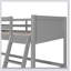 Solid Wood Loft Bed With Ladder-2030949028