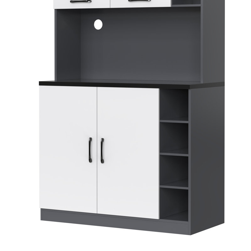 188cm Kitchen Pantry, White