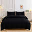 Aspire Homeware Ultra Soft 4 Piece Hotel Quality Dyed Duvet Bedding Set with Pillowcases and Fitted Sheet-119236794-119236792