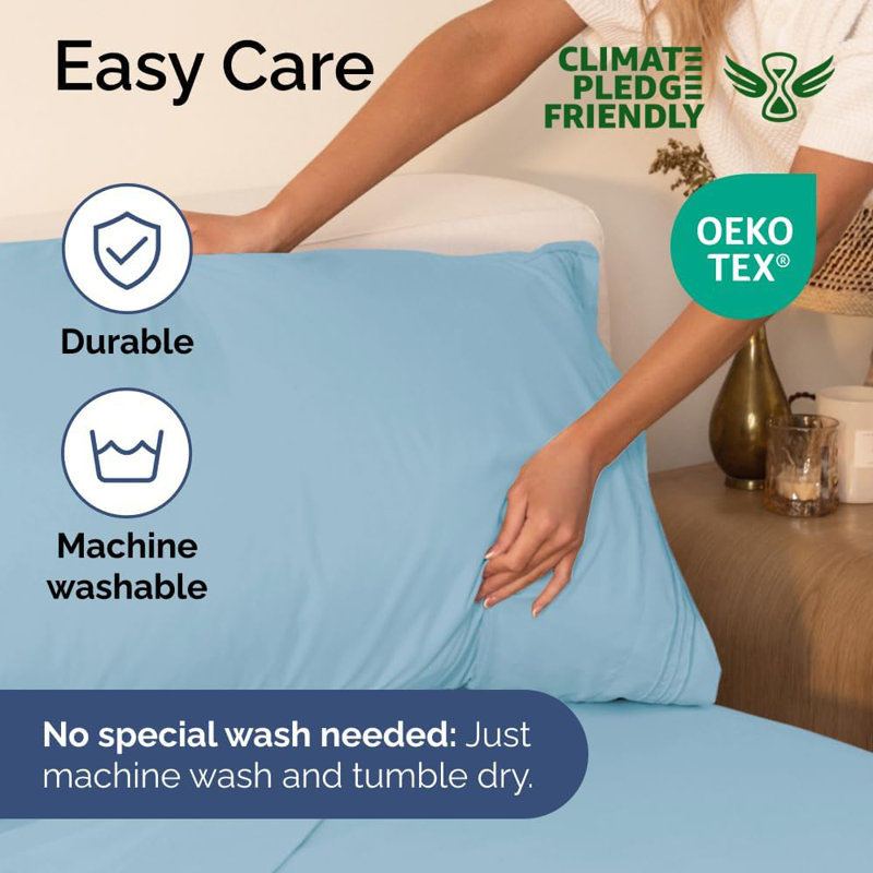 400 Thread Count Cotton Extra Deep Pocket Fitted Sheet - Hotel Luxury Single Fitted Sheet Only - Easily Fits 18" to 24" Mattress