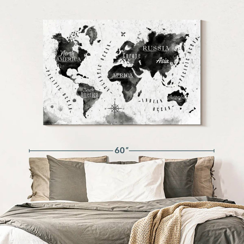 Aliaz Map, 34" H x 51" W