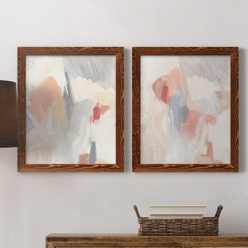 «Love Bomb I», ensemble de 2 reproductions d'art sur toiles, Toile avec cadre érable, H 24 po x l 36 po x P 1,5 po