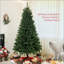 Arbre de Noël artificiel, arbre de Noël avec 1346 pointes de branches, ouverture automatique, décoration des Fêtes avec base en acier pour bureau à domicile, vert-2060768612
