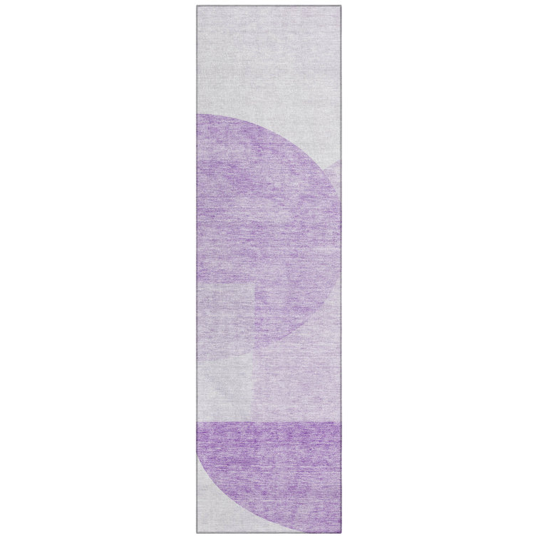 Washable Geometric Indoor / Outdoor Rug