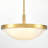 Catima 3 - Light Gold Bowl Pendant