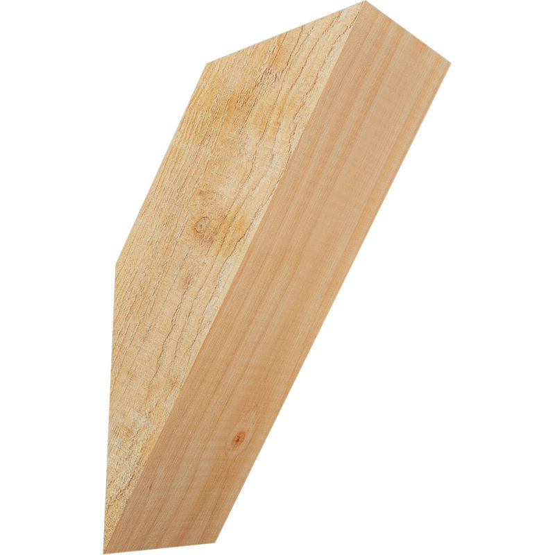 Attelle de genou traditionnelle, Douglas (sciage brut), H 12 po x l 4 po x P 8 po