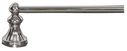 Hudson Bath Single 26 1/4" Wall Mounted  Towel Bar, Polished Nickel