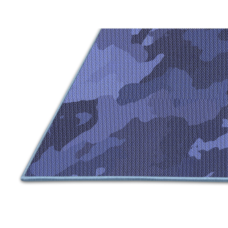 Performance Wool Camouflage Indoor Rug, Rectangle 5' x 7'