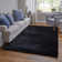 Tapis noir touffeté à la main Cienna