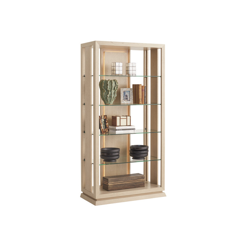 Sunset Key 80" H x 40" W Solid Wood Standard Bookcase