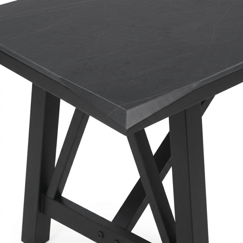 Table à manger, Noir mat