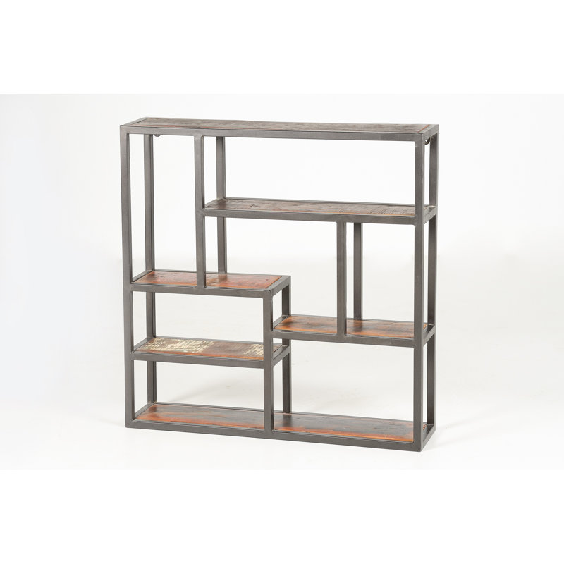 Crouch 5 Piece Square Cube Shelf with Reclaimed Wood