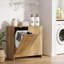 Armoire à linge basculante avec 2 paniers amovibles, rangement pour salle de bain