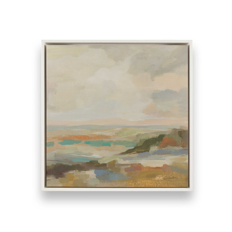 Reproduction d'art sur toile «Mute Harmony» par Silvia Vassileva, H 12 po x l 12 po, Cadre flottant, Blanc