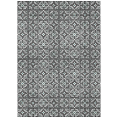 Machine Washable Indoor/Outdoor Chantille ACN2552 Geometric Rug