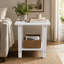 Élégante table d'appoint pour les rassemblements extérieurs, les collations et la détente avec un design durable à double couche-1496435571