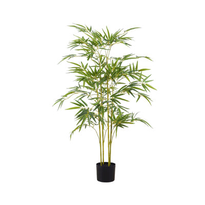 Bambou artificiel, arbres artificiels en pot avec tronc réaliste et feuilles de soie, plantes de bambou artificielles