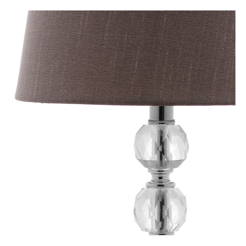 Dassas Crystal Table Lamp, Dark Gray
