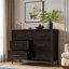 Commode avec 6 tiroirs et poignées dorées-2081860921