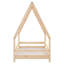 Kids Bed Frame Solid Wood Pine-376840382