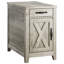 Table de bout avec station de charge, table d'appoint étroite pour le salon, table de chevet pour la chambre à coucher, table d'appoint avec rangement et tiroir pour la maison-1809576041