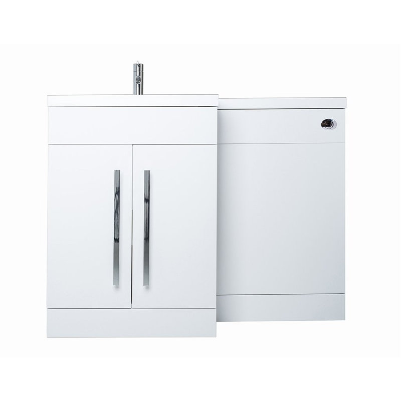 Glandorf 1100mm Single Bathroom Vanity with Polyglomerate Basin, White