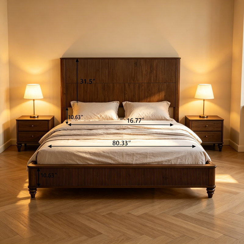 Solid Wood Bed Frame