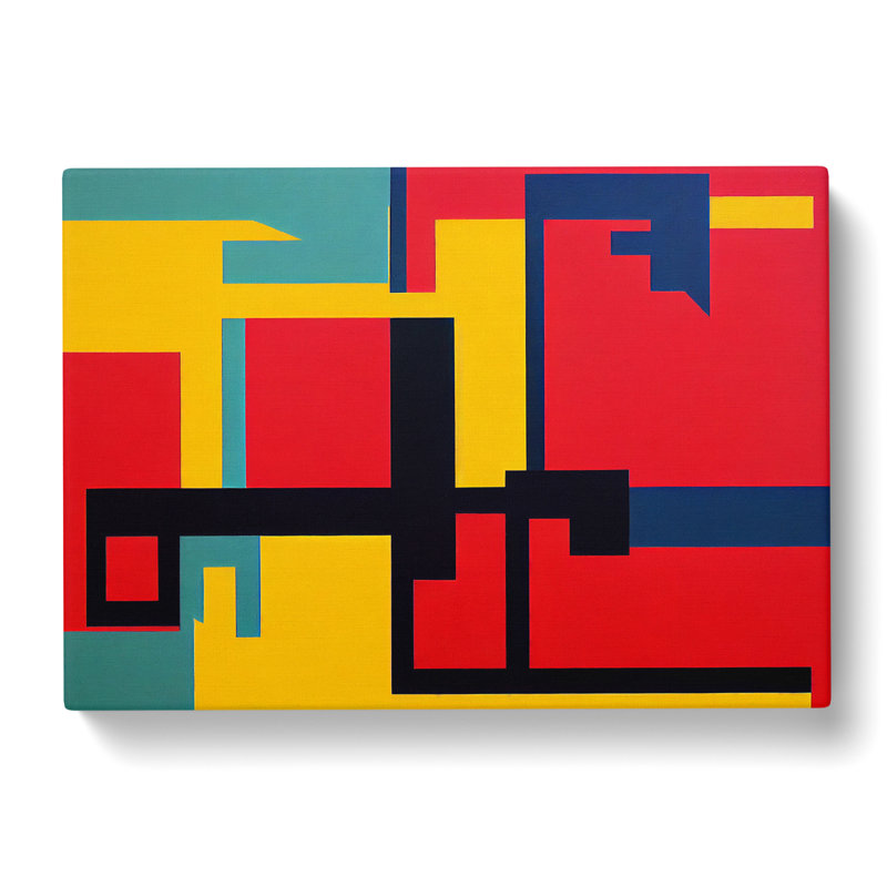 Bauhaus Vol.5 Abstract - Wrapped Canvas, 40cm H x 60cm W x 3cm D