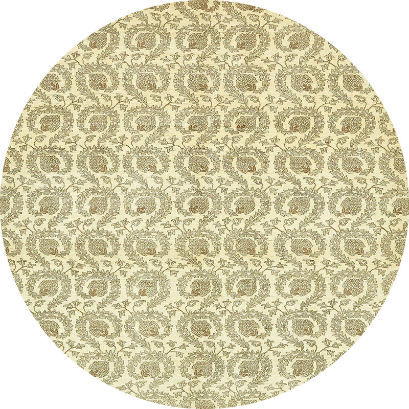 Abstract Indoor Rug, Round 4'