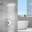 Système de douche à pluie mural rond Topcraft 10 pouces Topcraft-88712971