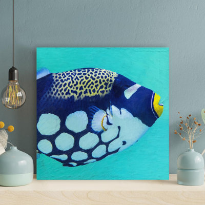 " Blue And White Tang Fish " Painting Print