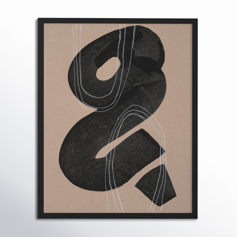 Free Form 5 by Andrea Stokes, 20" H x 16" W x 1.25" D, Black Framed
