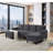Corduroy Upholstered Modular Sectional With 2 Ottomans, Durable And Easy To Assemble For Modern Living Spaces.