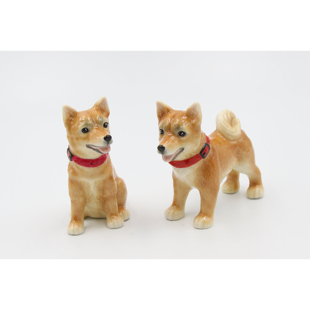 Cosmos Gifts Shiba Inu Salt and Pepper Shaker Set Cosmos Gifts