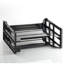 Plateaux de bureau empilables, charge latérale, 13-3/16 po x9 po x2-3/4 po, 2 par lot, noir