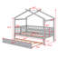 Lit maison avec lit gigogne-818125590