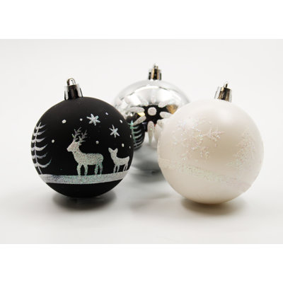 Ensemble d'ornement 16 pièces en forme de boule de Noël arctique