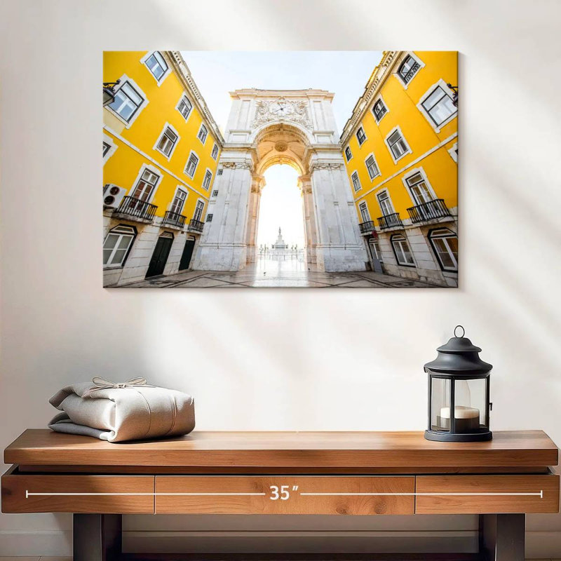 Arc de triomphe à Lisbonne, H 16 po x l 24 po
