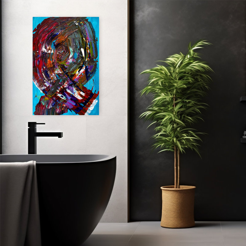 Art contemporain, art contemporain abstrait, H 24 po x l 16 po