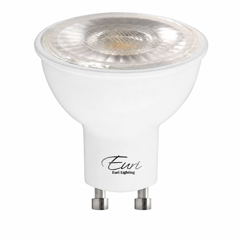 Ampoules DEL PAR16 Euri Lighting, 7 W, 500 lm, équivalent 50 W, 5 000 K, culot GU10, dimmables, homologuées UL, lot de 2