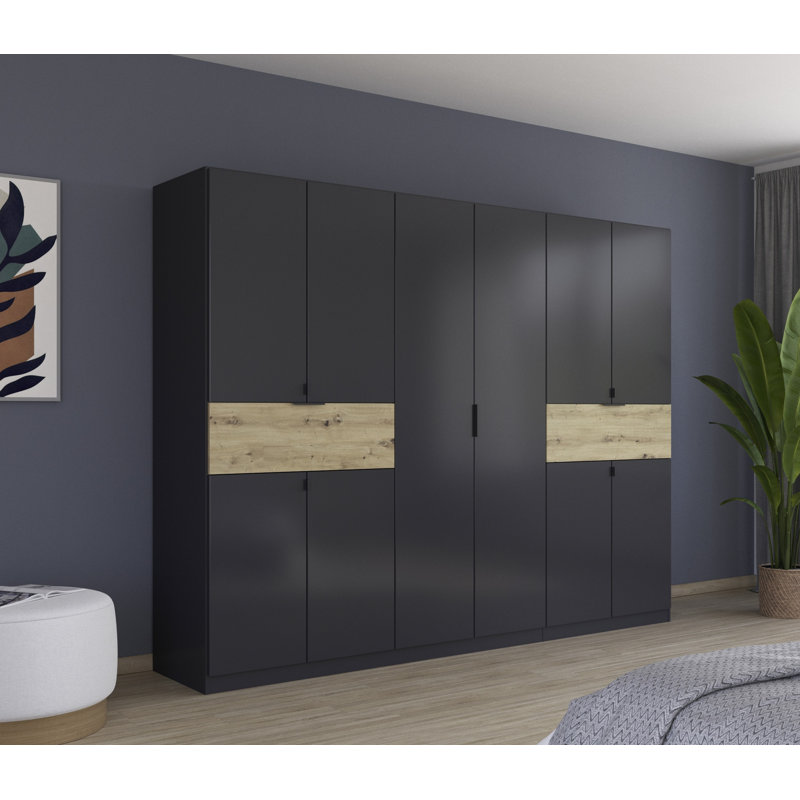 Tivareo 6 Hinged Door Wardrobe available in many colour combinations 2 Drawer INCL. Delivery and Assembly
