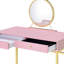 Bureau de coiffeuse avec miroir et plateau à bijoux
